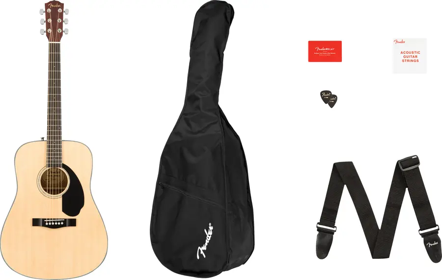 Fender CD-60S Dreadnought Pack V2, Natural 