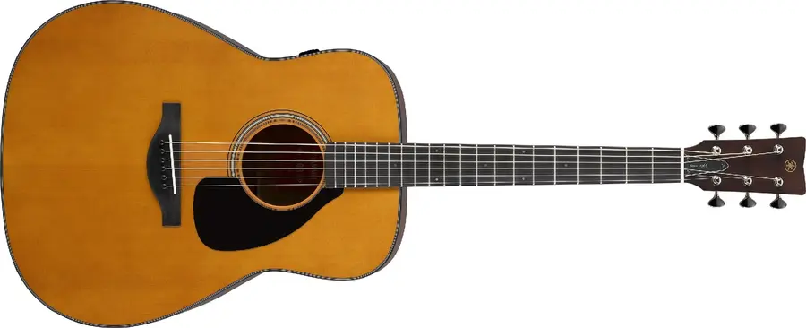 Yamaha FGX3 Red Label Natural Finish with Vintage Styling 