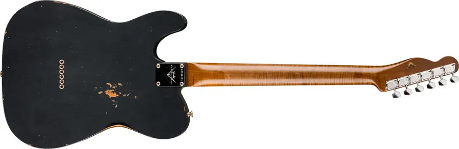 Fender Custom Shop Limited Ed 72 Tele Custom Thinline Relic Black 