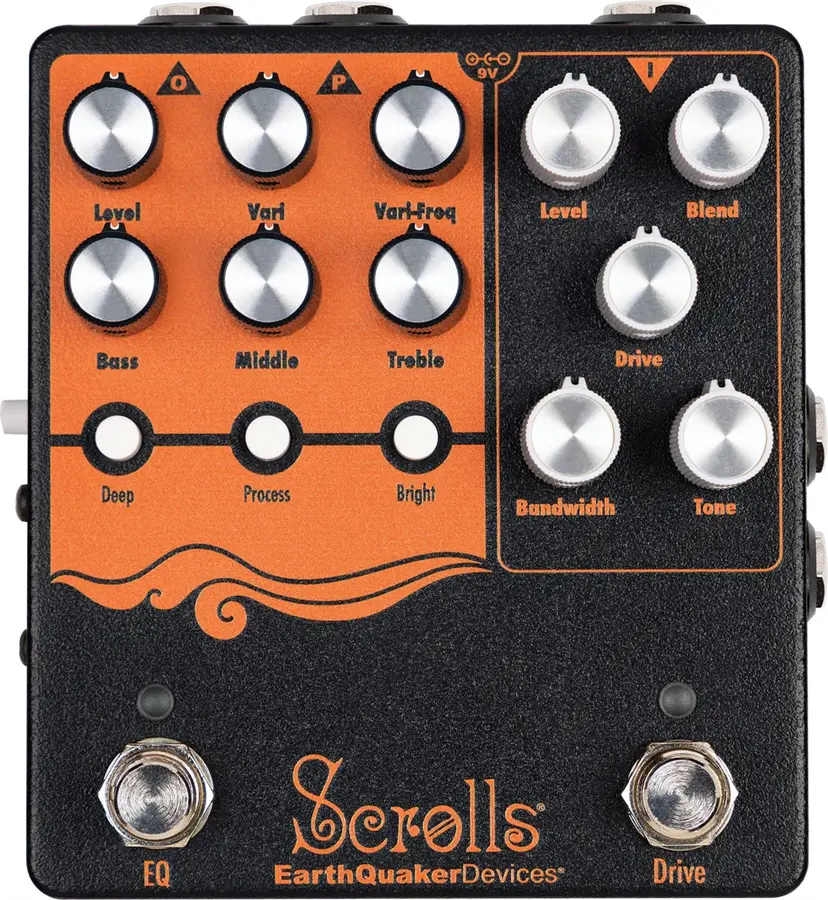 EarthQuaker Scrolls Bass Odyssey Analog Preamp Overdrive Stompbox Unit 
