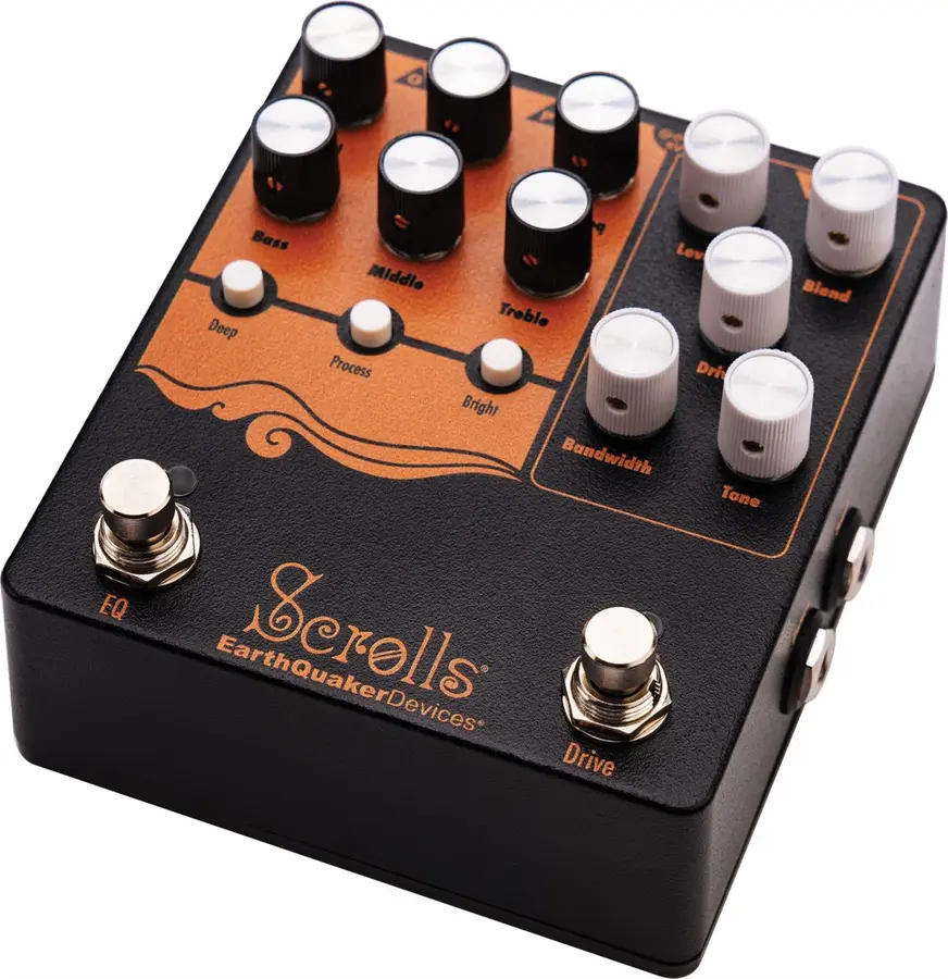 EarthQuaker Scrolls Bass Odyssey Analog Preamp Overdrive Stompbox Unit 