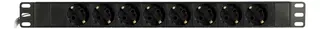 Aurdel 19" PDU Rack Power Outlet 8x CEE 7/3 to 1x CEE 7/7 2m Supply