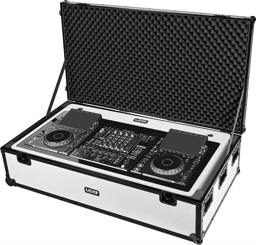 UDG Gear Ultimate DJ Podium Case Workstation Heavy Flightcase White 