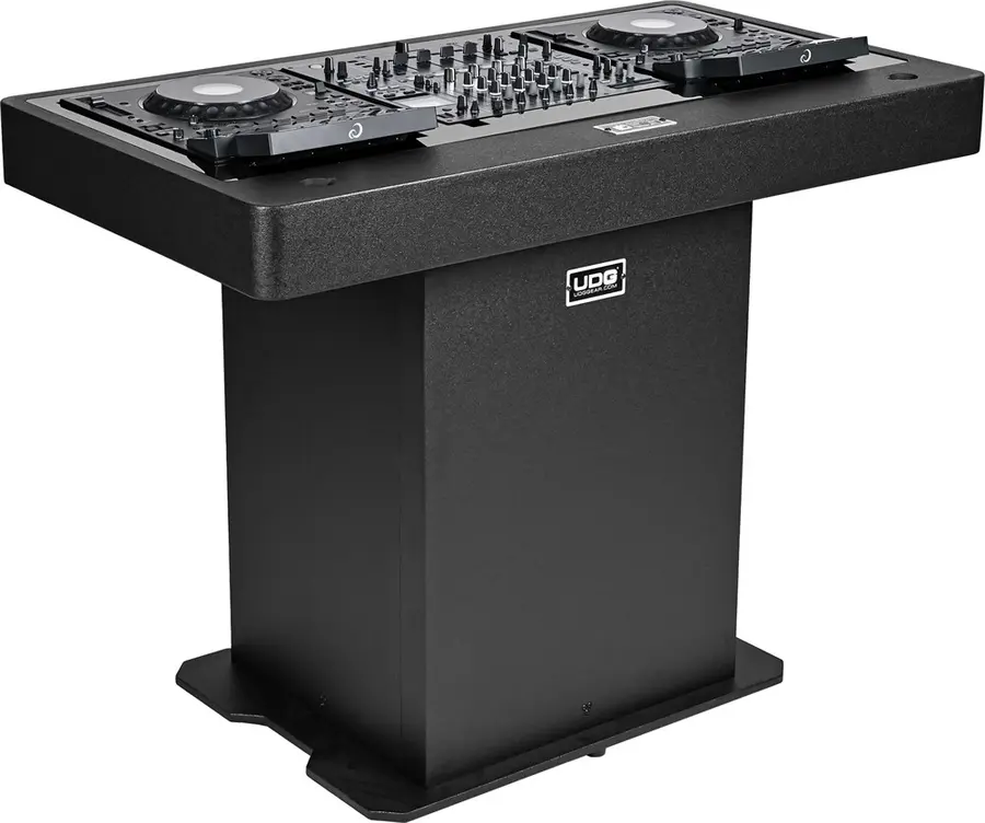 UDG Gear Ultimate DJ Podium Set Workstation Console Kit Black Finish 