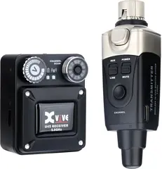 Xvive U45 Black Wireless System 5.8GHz Digital In-Ear Monitor Setup