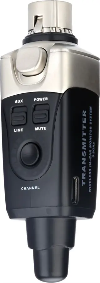 Xvive U45 Black Wireless System 5.8GHz Digital In-Ear Monitor Setup 