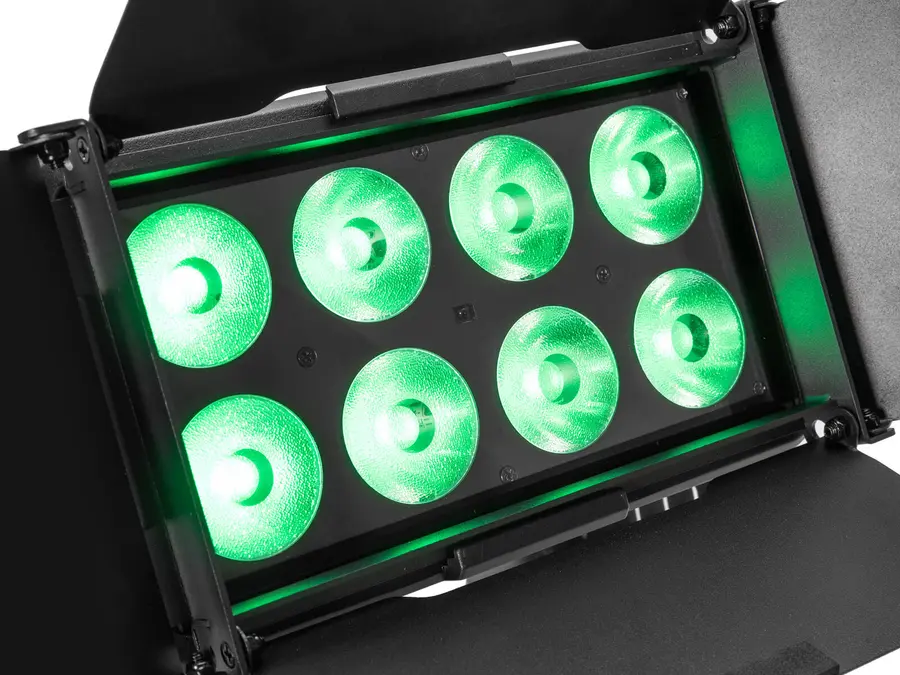 Eurolite Multiflood IP 8x10W Wash Silent IP65 Floodlight RGBW Color Mix 