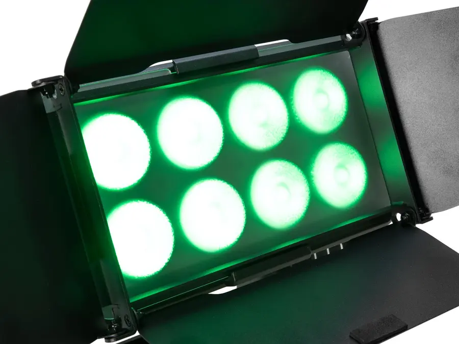 Eurolite Multiflood IP 8x10W Wash Silent IP65 Floodlight RGBW Color Mix 