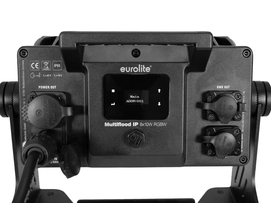 Eurolite Multiflood IP 8x10W Wash Silent IP65 Floodlight RGBW Color Mix 
