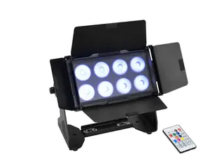 Eurolite Akku Multiflood IP 8x10W Wash Silent IP65 Floodlight RGBW LEDs CRMX