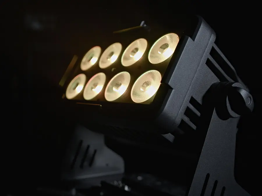 Eurolite Akku Multiflood IP 8x10W Wash Silent IP65 Floodlight RGBW LEDs CRMX 