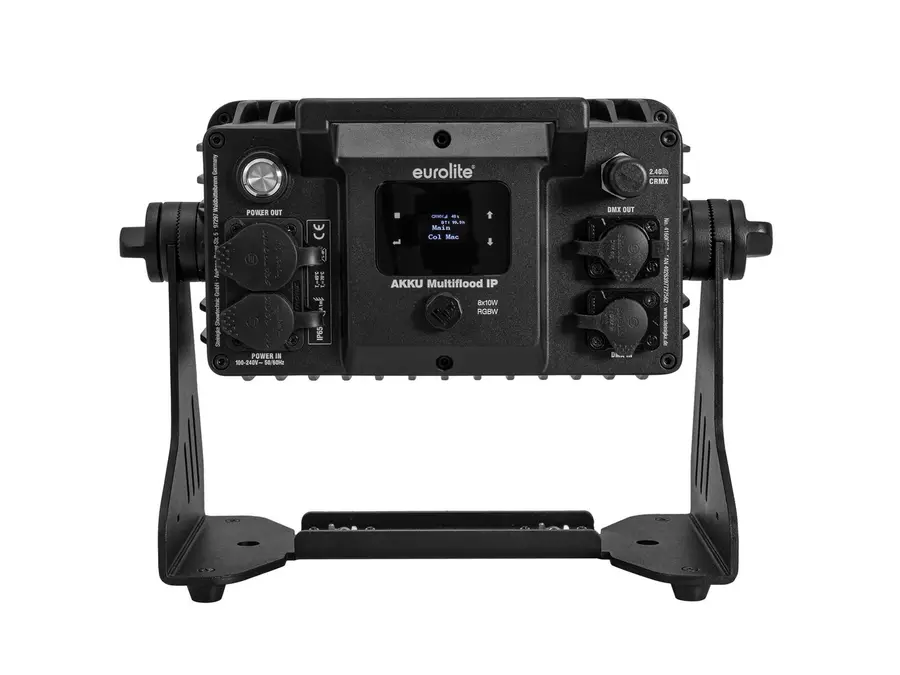 Eurolite Akku Multiflood IP 8x10W Wash Silent IP65 Floodlight RGBW LEDs CRMX 