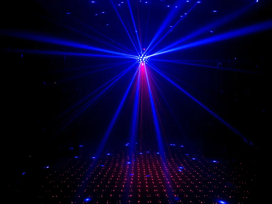 Eurolite Akku B-40 LED Beam Effect Black RGBW Strobe RG Laser AirW 2.4GHz 