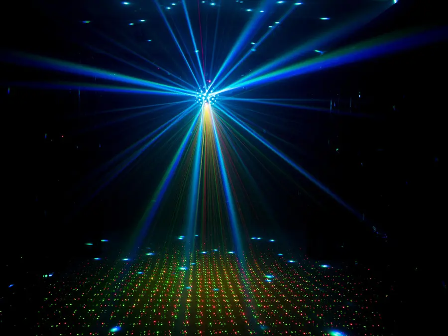 Eurolite Akku B-40 LED Beam Effect Black RGBW Strobe RG Laser AirW 2.4GHz 