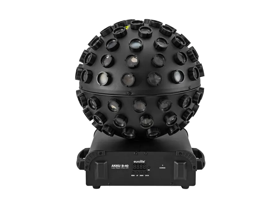 Eurolite Akku B-40 LED Beam Effect Black RGBW Strobe RG Laser AirW 2.4GHz 