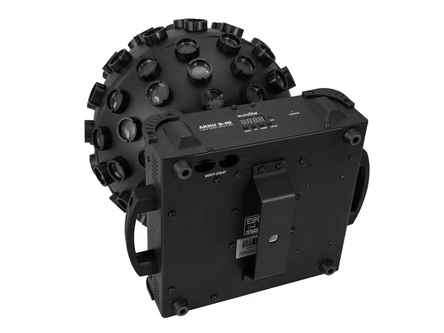 Eurolite Akku B-40 LED Beam Effect Black RGBW Strobe RG Laser AirW 2.4GHz 