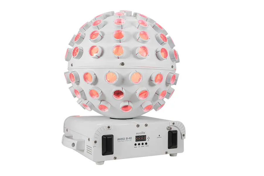Eurolite Akku B-40 LED Beam Effect Wh White RGBW Strobe RG Laser AirW 2.4GHz 