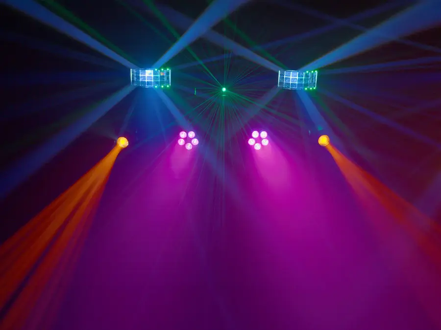 Eurolite LED KLS Move FX Compact Set Lighting Strip Bars Derbies Lasers 