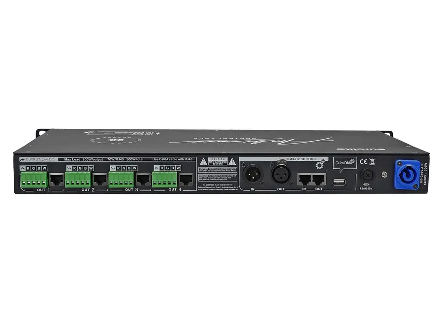 Eurolite Ambience Control 4 RGBW 24V 4-Zone Controller For RGB/W+CCT LEDs 