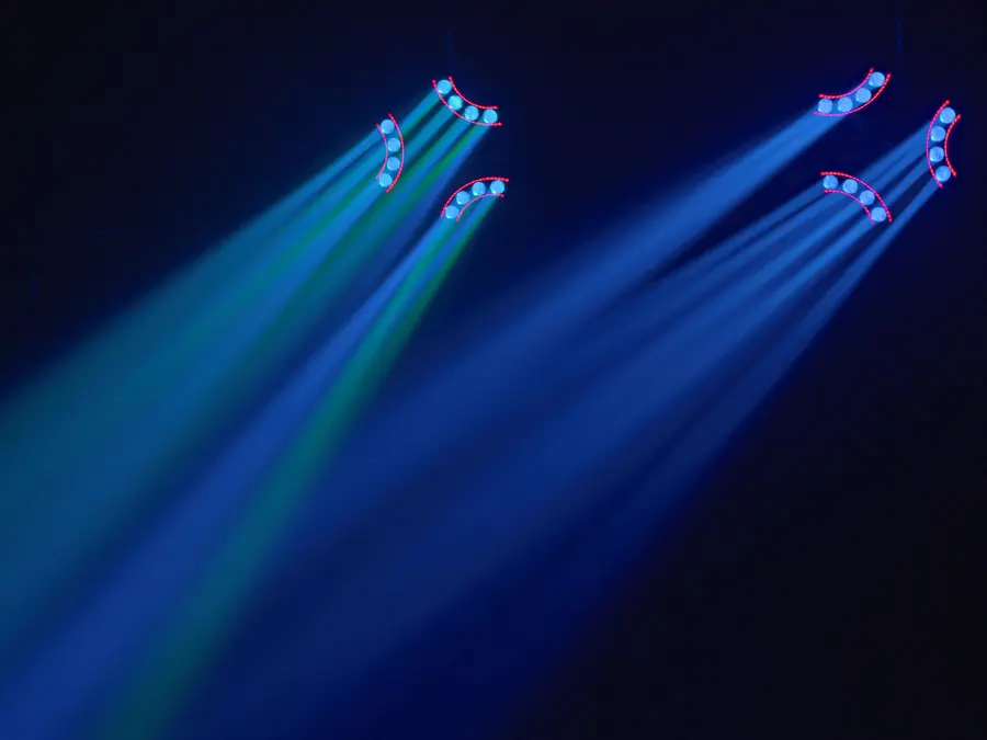 Eurolite LED BREAKDANCE Beam Effect Spectacular RGBW Light 3 Rotating Arms 