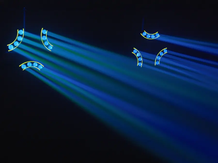 Eurolite LED BREAKDANCE Beam Effect Spectacular RGBW Light 3 Rotating Arms 