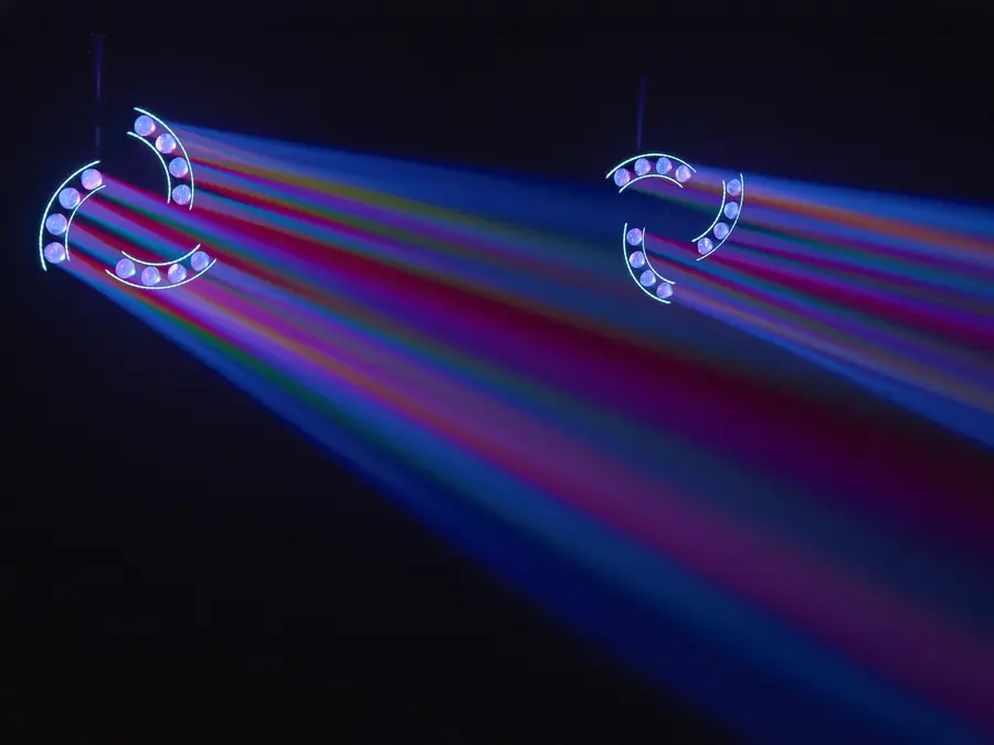 Eurolite LED BREAKDANCE Beam Effect Spectacular RGBW Light 3 Rotating Arms 