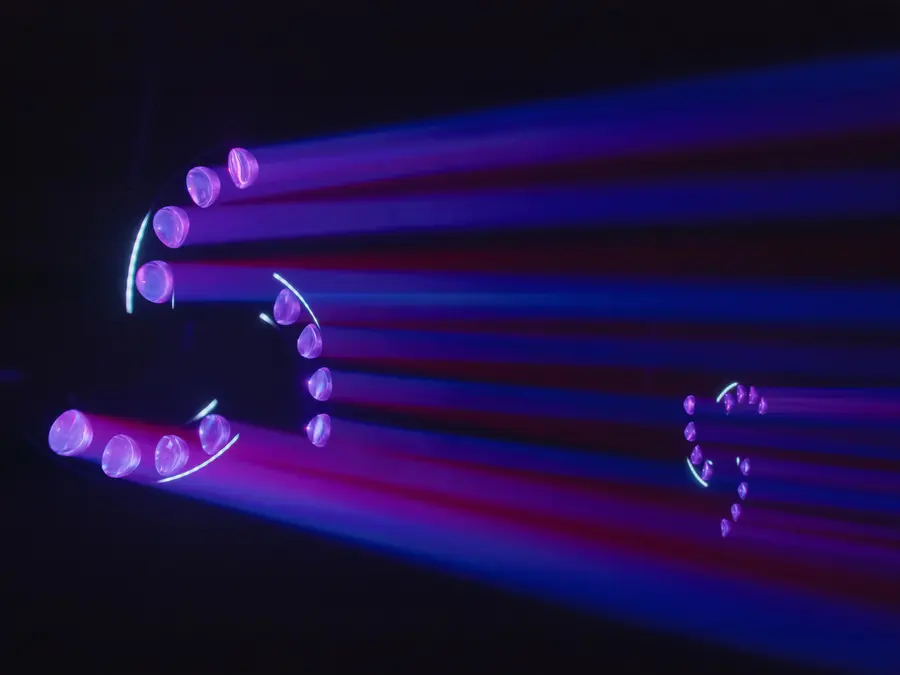 Eurolite LED BREAKDANCE Beam Effect Spectacular RGBW Light 3 Rotating Arms 