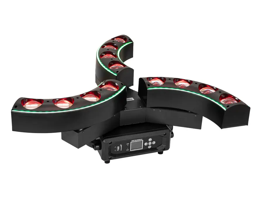 Eurolite LED BREAKDANCE Beam Effect Spectacular RGBW Light 3 Rotating Arms 