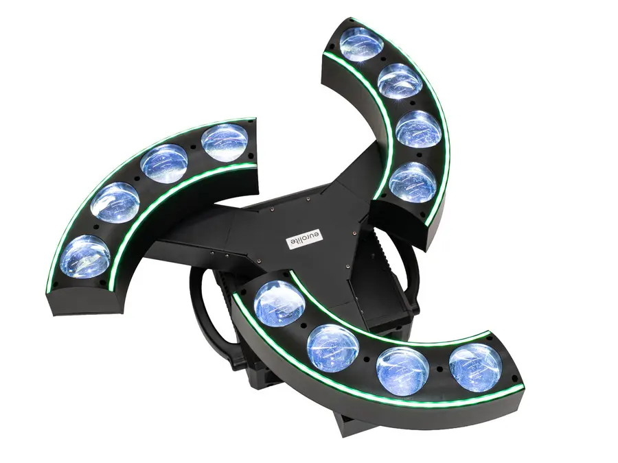 Eurolite LED BREAKDANCE Beam Effect Spectacular RGBW Light 3 Rotating Arms 