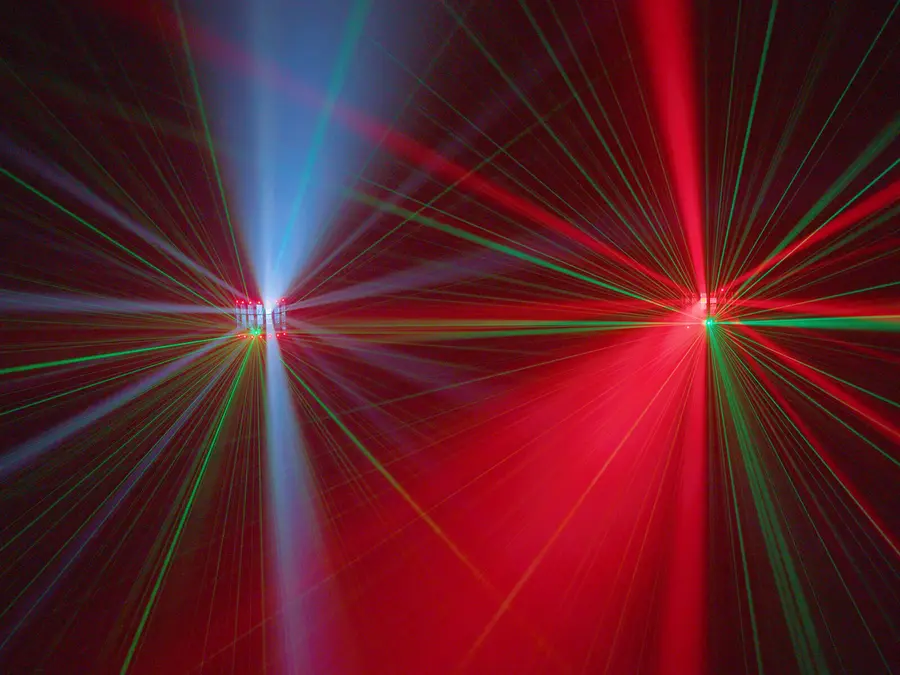 Eurolite LED Laser Derby MK3 AIR DMX Light Effect RG Laser Rotating 