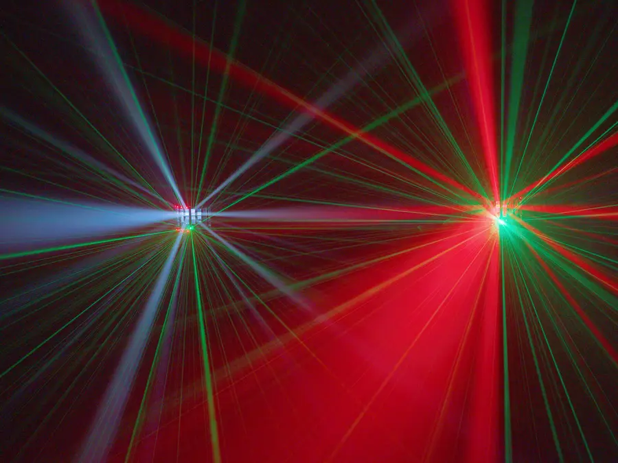 Eurolite LED Laser Derby MK3 AIR DMX Light Effect RG Laser Rotating 
