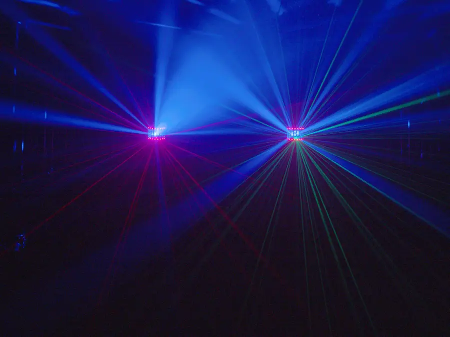 Eurolite LED Laser Derby MK3 AIR DMX Light Effect RG Laser Rotating 