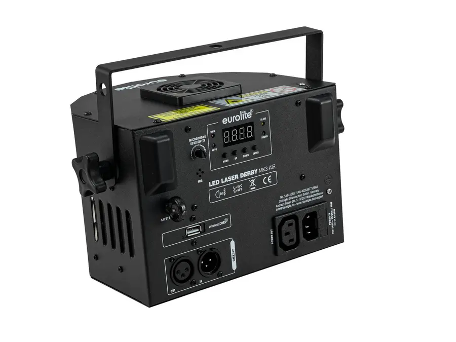 Eurolite LED Laser Derby MK3 AIR DMX Light Effect RG Laser Rotating 