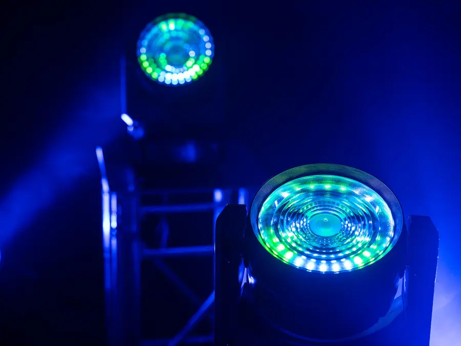 Eurolite LED TMH-W120 Hypno Head Compact Wash Light 120W RGB/WW Ring 