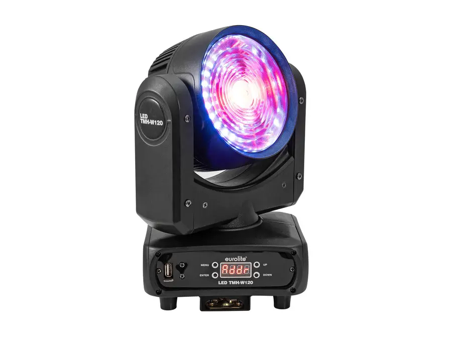 Eurolite LED TMH-W120 Hypno Head Compact Wash Light 120W RGB/WW Ring 