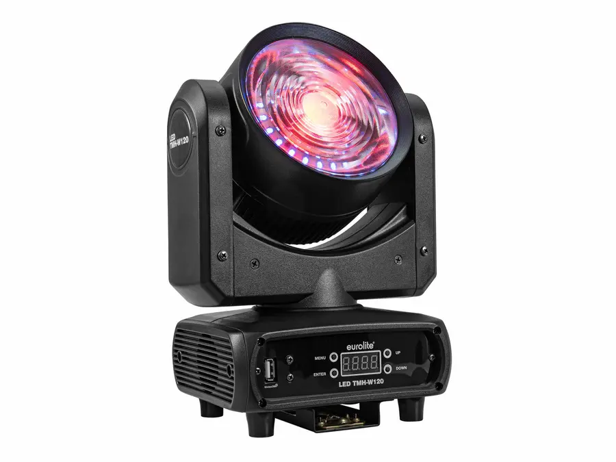 Eurolite LED TMH-W120 Hypno Head Compact Wash Light 120W RGB/WW Ring 