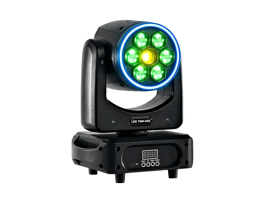 Eurolite LED TMH-H60 Hybrid Moving Head 60W Cold White LED Spot Wash Flower FX 