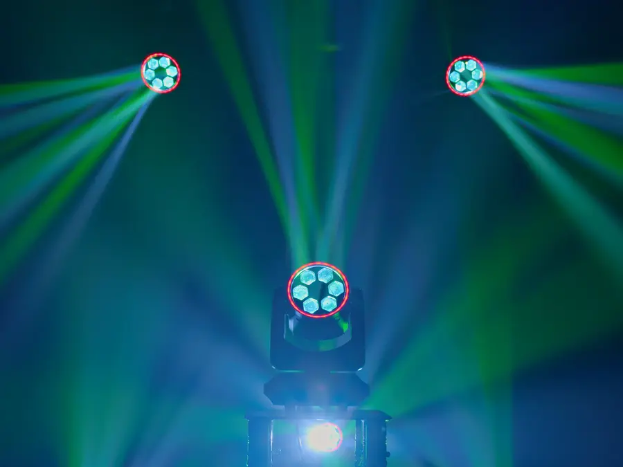 Eurolite LED TMH-H60 Hybrid Moving Head 60W Cold White LED Spot Wash Flower FX 