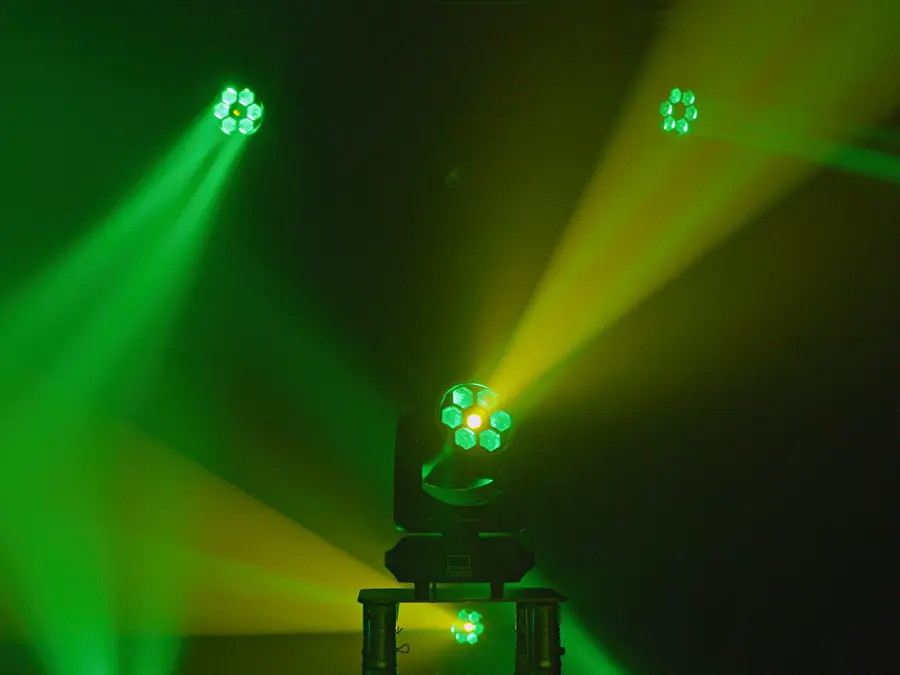 Eurolite LED TMH-H60 Hybrid Moving Head 60W Cold White LED Spot Wash Flower FX 