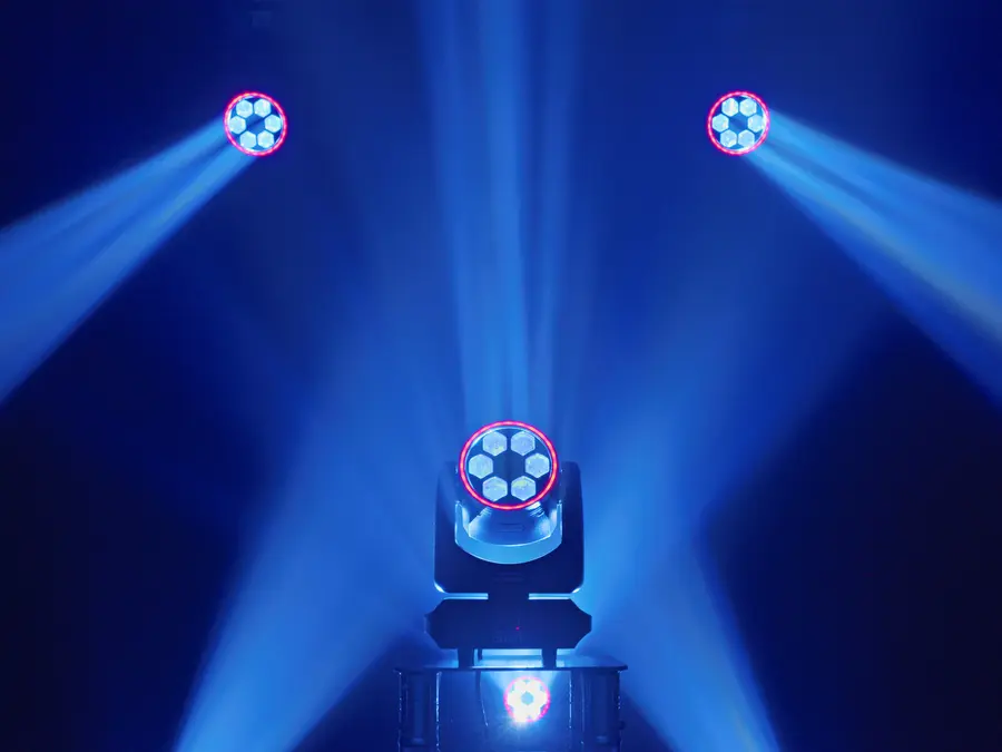 Eurolite LED TMH-H60 Hybrid Moving Head 60W Cold White LED Spot Wash Flower FX 