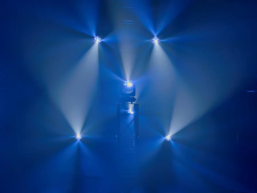 Eurolite LED TMH-H60 Hybrid Moving Head 60W Cold White LED Spot Wash Flower FX 