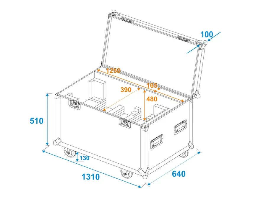 Eurolite LED SL-1000 MFZ Followspot Cold White 1000W Light Incl Flightcase 