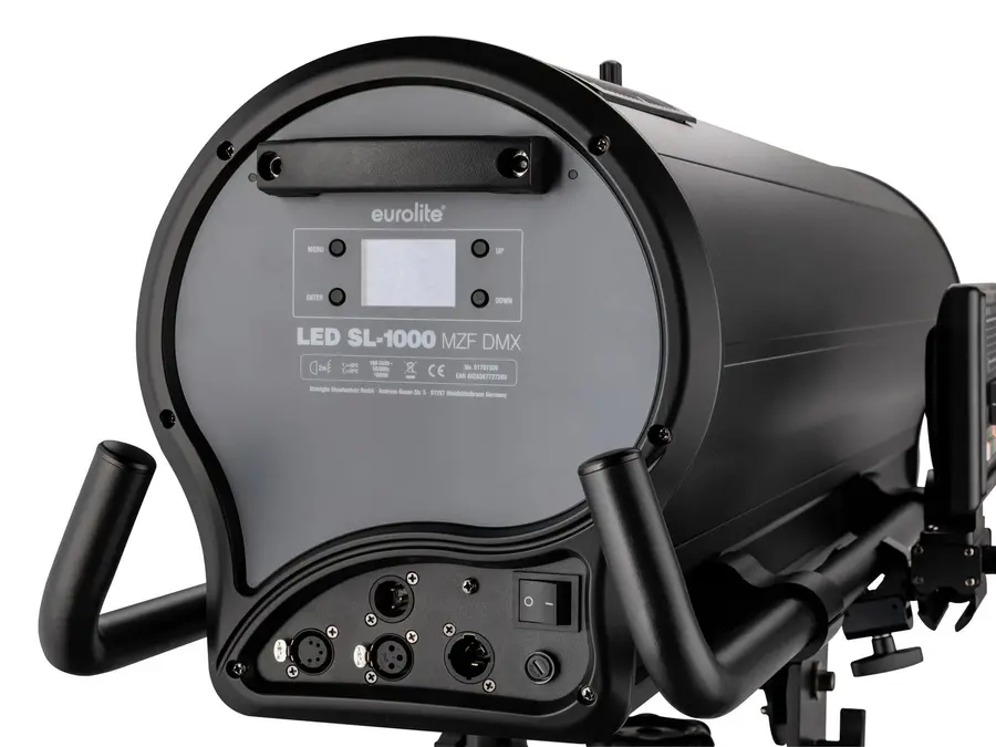 Eurolite LED SL-1000 MFZ Followspot Cold White 1000W Light Incl Flightcase 