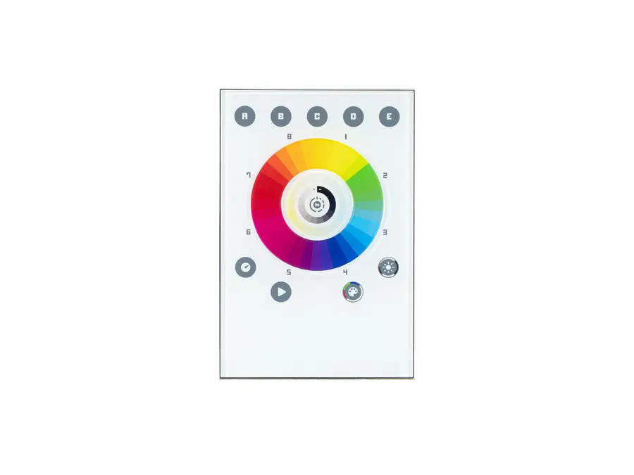 Eurolite Touch-512 Standalone White DMX Wall Controller Touchpad Glass Panel 