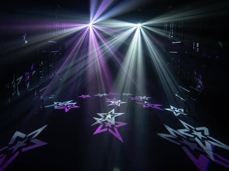 Eurolite GoFlow 100 Gobo Flower 100W COB LED 8-Ch DMX Wireless FX Light 