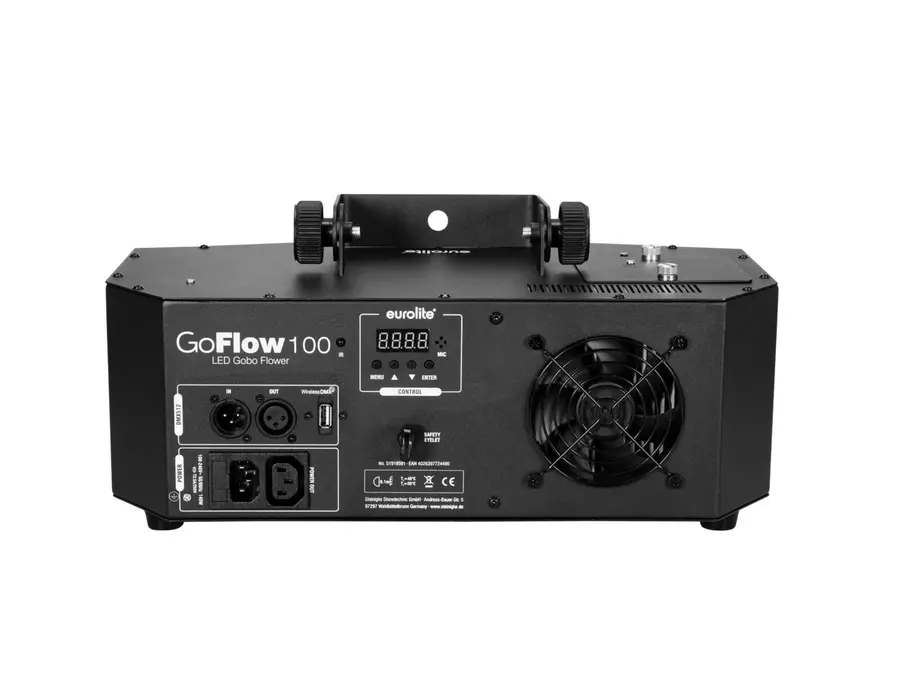 Eurolite GoFlow 100 Gobo Flower 100W COB LED 8-Ch DMX Wireless FX Light 