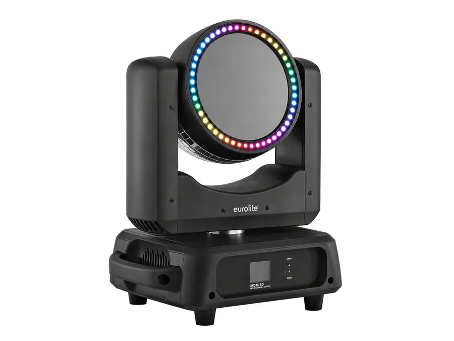 Eurolite MDM-50 Moving Double Mirror Rotating Dual Facet Motorized Mirror Box 