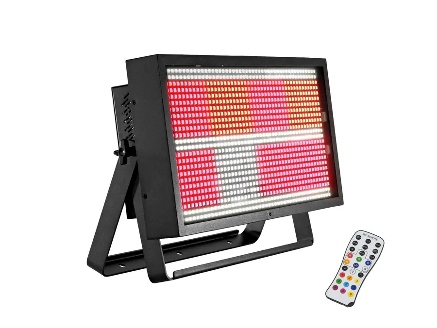 Eurolite LED Super Pix Strobe 864 Panel Multidirectional Flash Blinder RGB 