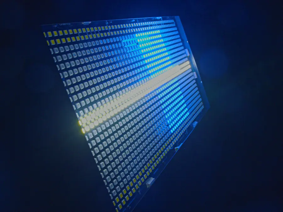 Eurolite LED Super Pix Strobe 864 Panel Multidirectional Flash Blinder RGB 