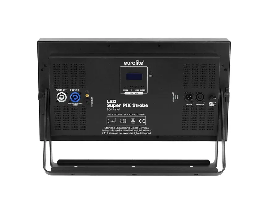 Eurolite LED Super Pix Strobe 864 Panel Multidirectional Flash Blinder RGB 